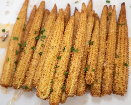 Order Baby Corn, Truffle Honey and Curry Salt food online from Nobu Miami store, Miami Beach on bringmethat.com