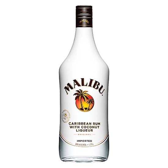 Order Malibu Coconut Rum 750ml 21%ABV  food online from Princess Liquors store, Port Saint Lucie on bringmethat.com