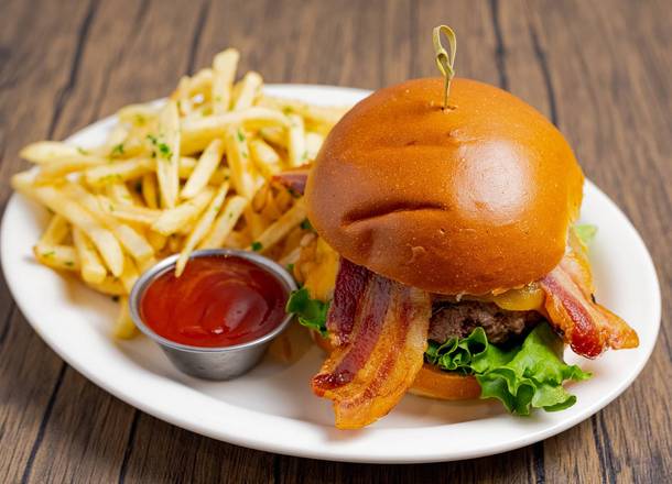 Order California Love Burger food online from 33 Taps store, Los Angeles on bringmethat.com
