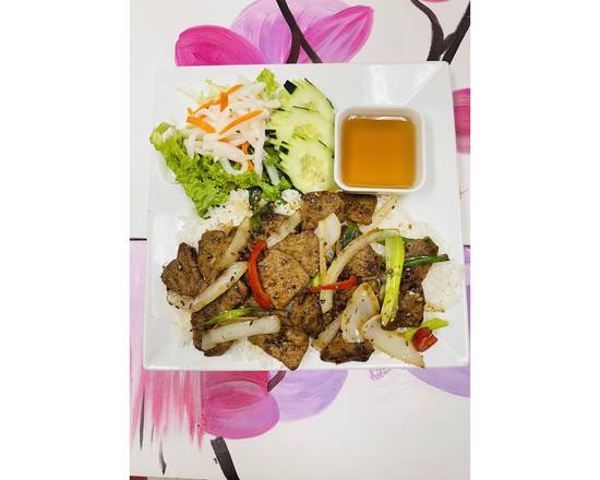 Order V16. Lemongrass Veggie Beef and Veggie Chicken food online from Pho Binh Minh store, Maple Valley on bringmethat.com