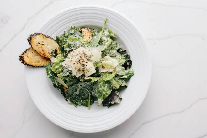 Order Caesar Salad food online from Pinstripes store, North Bethesda on bringmethat.com