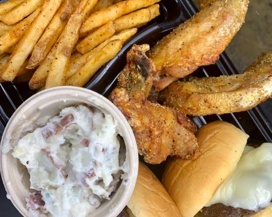 Order BACKYARD VIBEZ PLATE COMBO food online from Boston Food Plug store, Boston on bringmethat.com