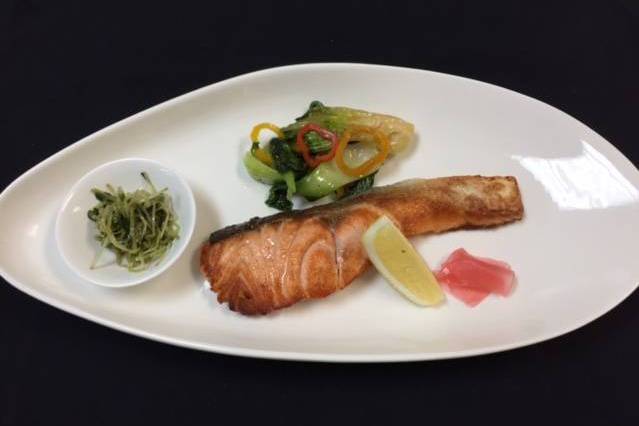 Order Grilled Salmon food online from Sushi Katsu-Ya - Woodland Hills store, Woodland Hills on bringmethat.com