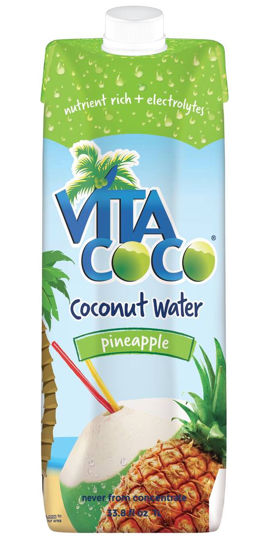 Order Vita Coco Pineapple Coconut Water, 33.8 OZ food online from Cvs store, LINCOLN on bringmethat.com