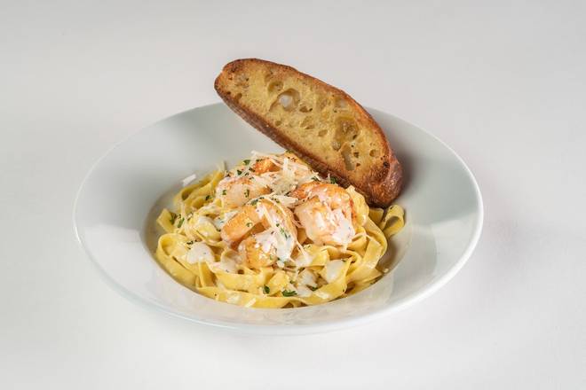 Order SHRIMP PASTA (HalfPortion) food online from Glory Days Grill store, Apex on bringmethat.com
