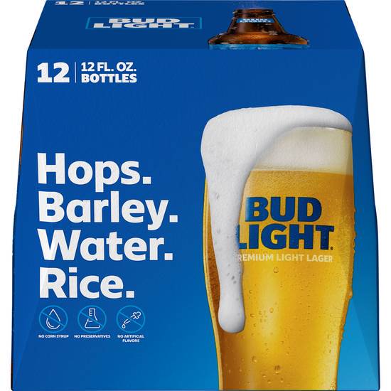 Order Bud Light, 12pk-12oz bottle beer (4.2% ABV) food online from Star Liquor Pavilion store, Riverview on bringmethat.com