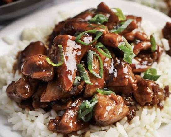 Order Bourbon chicken food online from Apple Jade Restaurant store, Lansing on bringmethat.com