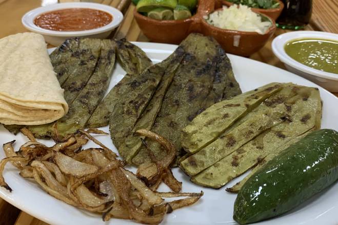 Order Nopales Asados food online from El Mercadito Mexican Restaurant store, Memphis on bringmethat.com