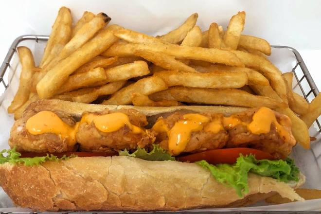 Order Shrimp Po Boy food online from Chosen 1 Cajun Seafood store, Hartford on bringmethat.com