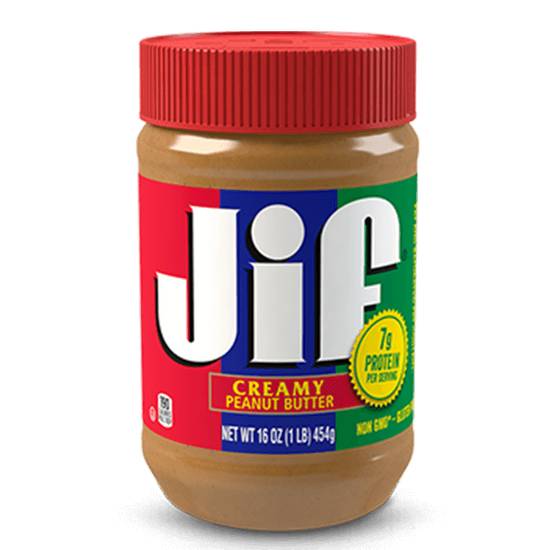 Order Jif Creamy Peanut Butter 16oz food online from Casey store, Omaha on bringmethat.com