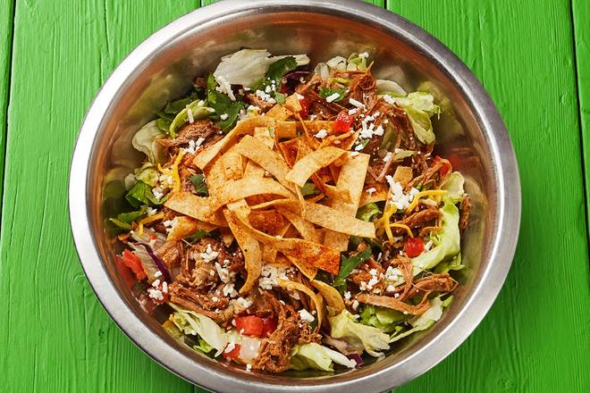 Order Shredded Brisket Salad food online from Fuzzy's Taco Shop store, Beaumont on bringmethat.com