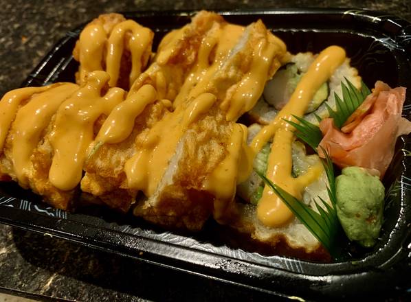 Order 5. Spicy Beach Roll (Tempura) food online from Sake House - Amberly Dr. store, Tampa on bringmethat.com
