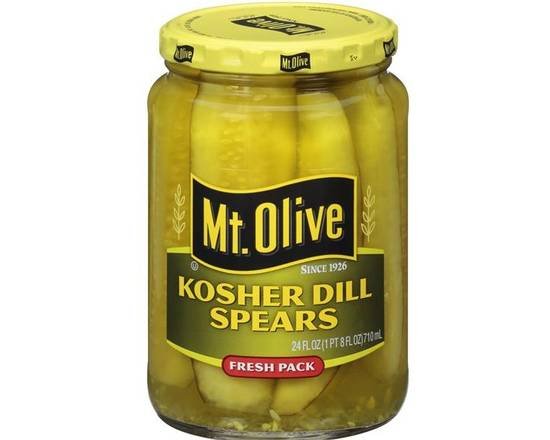 Order Mt Olive Kosher Dill Pickle Spears  food online from Fresko Market store, Miami on bringmethat.com