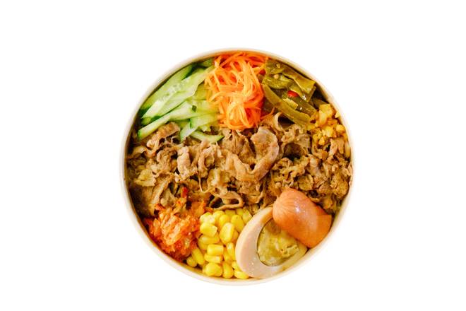 Order Sliced Beef Bento 肥牛饭 food online from Meandcrepe store, Rowland Heights on bringmethat.com