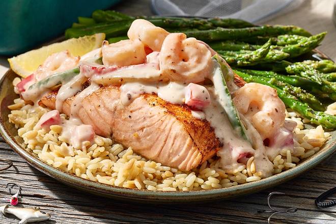 Order Cajun Kickin' Salmon food online from Dockside Charlie's store, Olive Branch on bringmethat.com