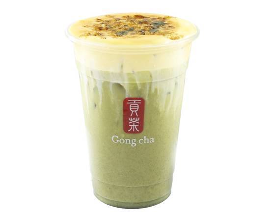 Order Creme Brûlée Matcha Milk Tea with Pearl food online from Gong Cha store, Sacramento on bringmethat.com