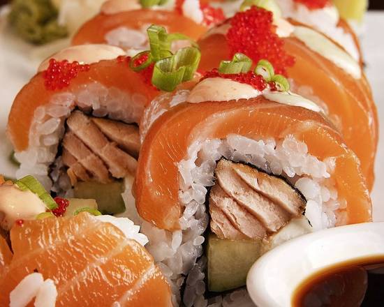 Order Salmon Duet Roll food online from Modoko store, Rogers on bringmethat.com