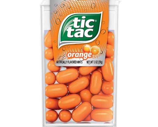 Order Tic Tac Fresh Breath Mint Candies, Orange Singles - 1oz food online from Trumbull Super Stop store, Trumbull on bringmethat.com
