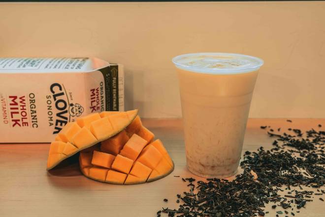 Order Mango Milk Tea 芒果奶茶 food online from One Plus store, Berkeley on bringmethat.com