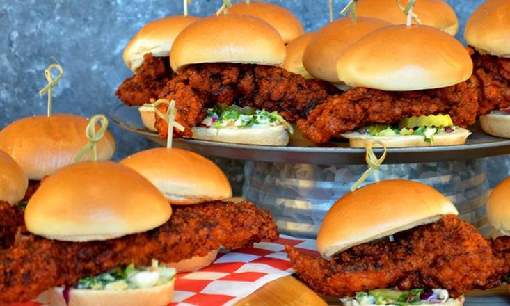 Order 18 Chicken Sliders food online from Nashville Hot Chicken Shack store, Westminster on bringmethat.com