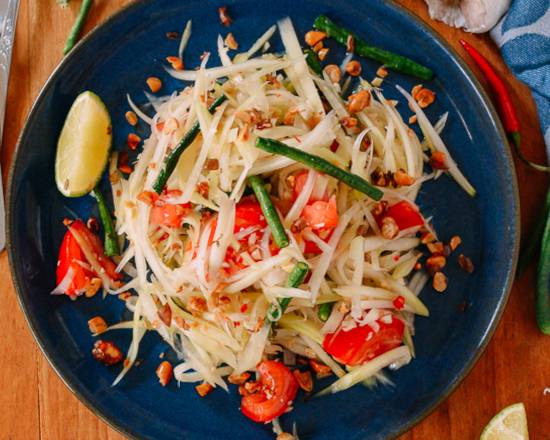 Order Papaya Salad food online from Red basil thai kitchen store, Long Island City on bringmethat.com