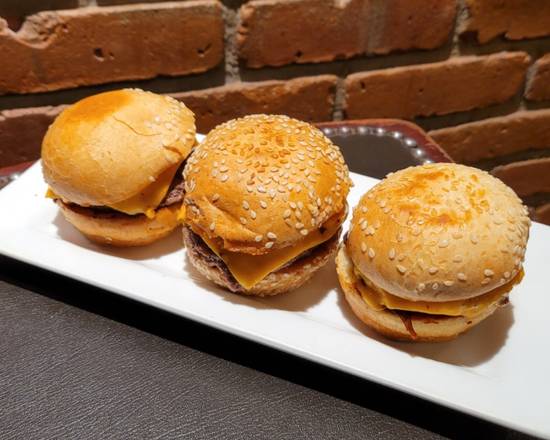 Order 3 beef sliders food online from Wild Corgi Pub store, Denver on bringmethat.com