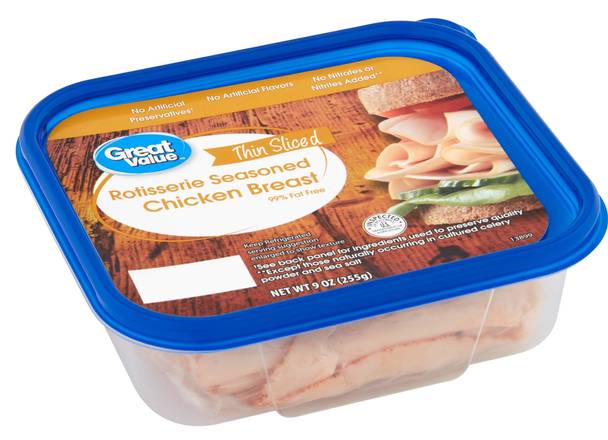 Order Thin Sliced Rotisserie Chicken Breast  food online from Fresko Market store, Miami on bringmethat.com