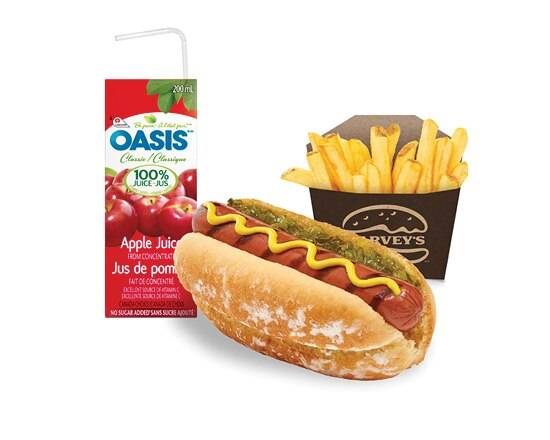 Kids Grilled Hot Dog Combo