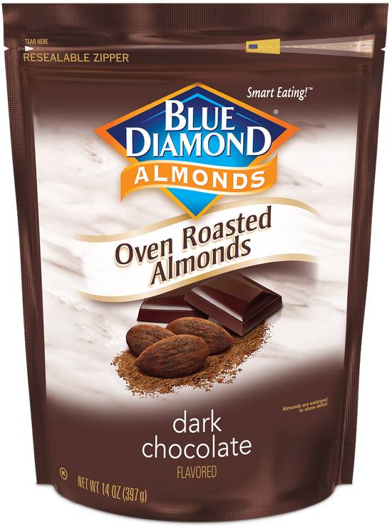Order Blue Diamond Oven Roasted Almonds, Dark Chocolate, 14 OZ food online from Cvs store, WESTON on bringmethat.com