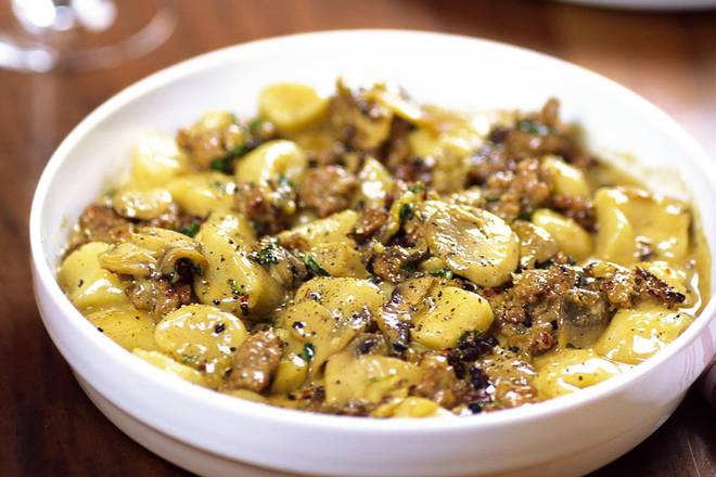 Order Sausage Mushroom Gnocchi food online from Founding Farmers Tysons store, Providence on bringmethat.com