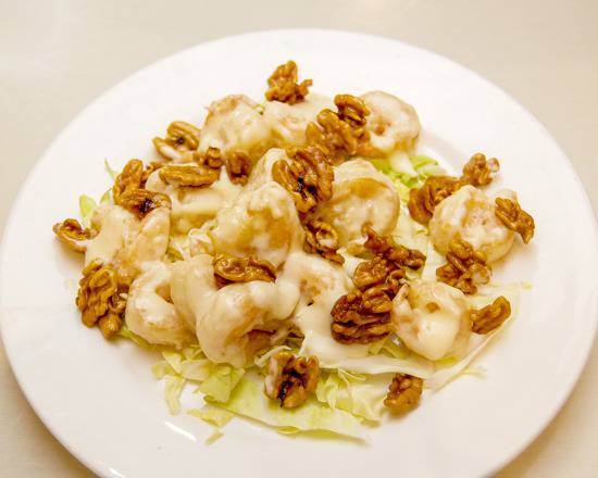 Order Prawns with Walnuts in Special Sauce合桃虾球 food online from New Station Seafood store, Sacramento on bringmethat.com