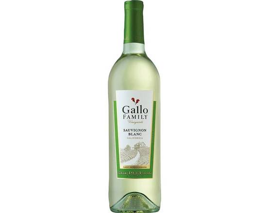 Order Gallo Family sauvignon Blanc 750ml (13% ABV) food online from Richmond Food Center store, Richmond on bringmethat.com