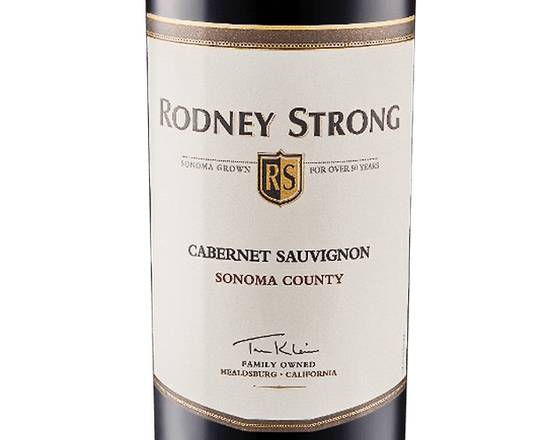 Order Rodney Strong Cabernet Sauvignon, 750mL red wine (14.5% ABV) food online from Golden Ox Liquors store, Saint Augustine on bringmethat.com