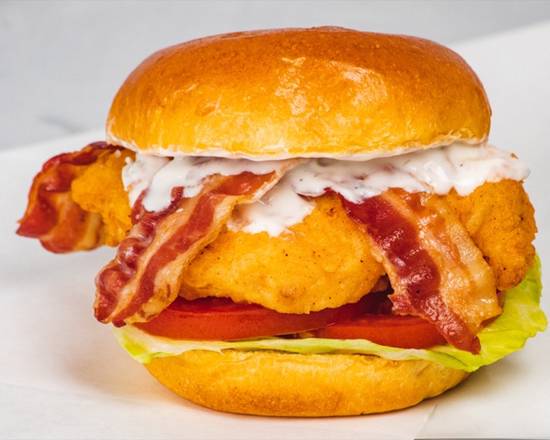 Order Chicken Bacon Ranch Sandwich food online from Wings Over store, Athens on bringmethat.com