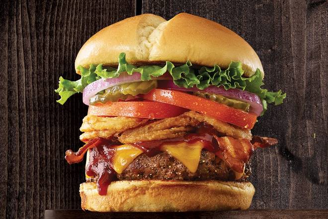 Order BBQ Tangler Burger food online from Bakery By Perkins store, Cape Coral on bringmethat.com