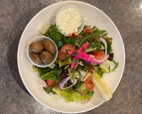 Order Greek Salad food online from Mediterranean Wraps store, Palo Alto on bringmethat.com