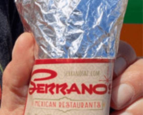 Order GRAB & GO BURRITO food online from Serranos Mexican Food store, Queen Creek on bringmethat.com