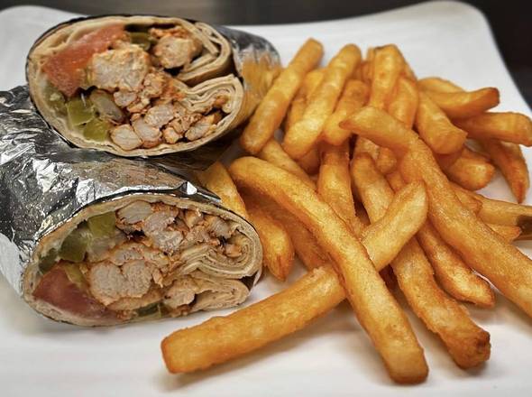 Order Chicken Shawarma Sandwich food online from Cafe Layal store, HOUSTON on bringmethat.com