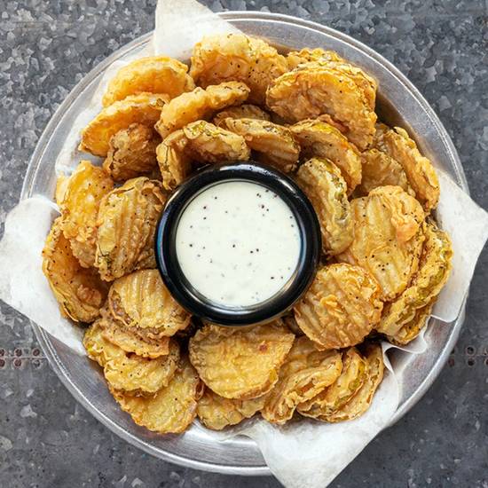 Order Salt and Pepper Fried Pickles food online from Buffalos Cafe store, Dacula on bringmethat.com