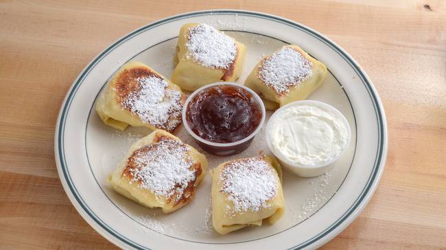 Order Mini Blintzes food online from Brent Deli store, Westlake Village on bringmethat.com