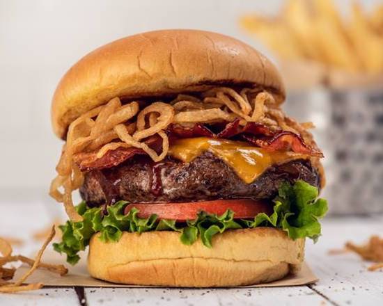 Order BBQ Bacon Cheeseburger food online from Hard Rock Cafe store, Hollywood on bringmethat.com