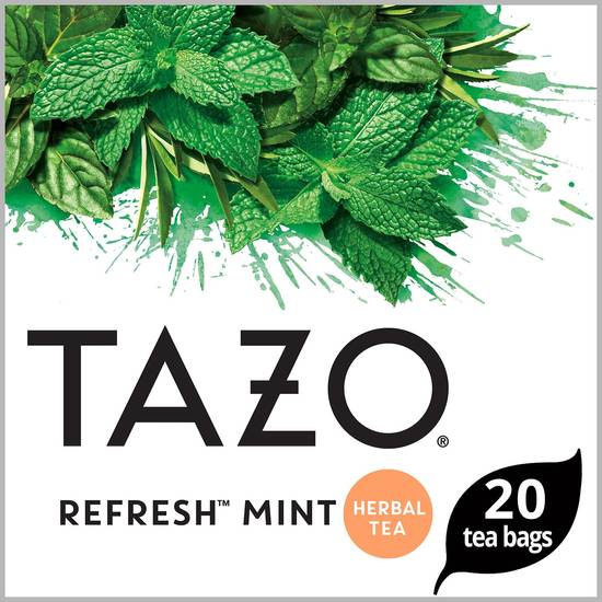 Order Tazo Herbal Caffeine-Free Refresh Mint Tea Bags For a Refreshing Beverage, 20 Tea Bags food online from Cvs store, WAKEFIELD on bringmethat.com