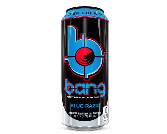 Order Bang Energy 16 oz Blue Razz food online from Trumbull Super Stop store, Trumbull on bringmethat.com