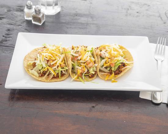 Order Ground Beef Taco food online from Purepecha Mexican restaurant store, Brooklyn on bringmethat.com