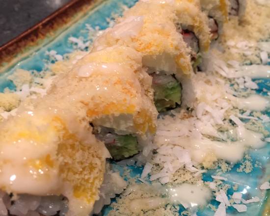 Order Tropical Roll food online from Samurai Sushi store, Heathrow on bringmethat.com