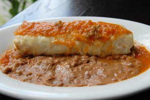Order Chicken Burrito food online from Cocina 214 store, Winter Park on bringmethat.com