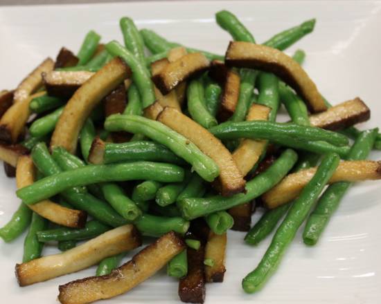 Order String Bean with Homemade Dry Tofu food online from Enjoy Vegetarian Restaurant store, San Francisco on bringmethat.com