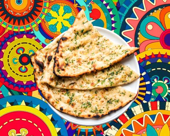 Order Garlic Blast Naan food online from Tik-Tok Tikka House store, Queens on bringmethat.com