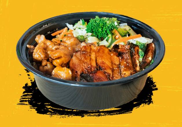 Order Two Protein Bowl- Large Size Only food online from Teriyaki Madness store, Brookfield on bringmethat.com