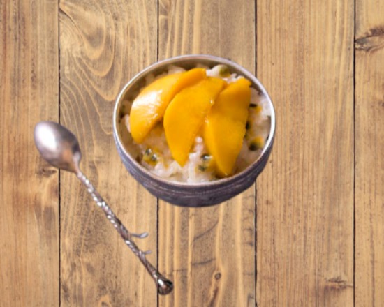 Mangue sur riz coco